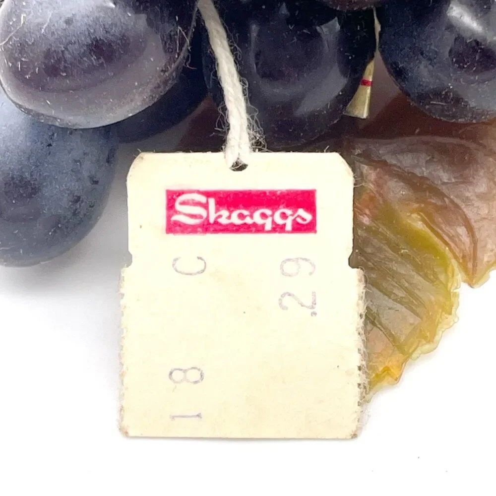 Vintage Faux Fruit Lot Grape Clusters Pineapple Lemons Midcentury Cornucopia Set